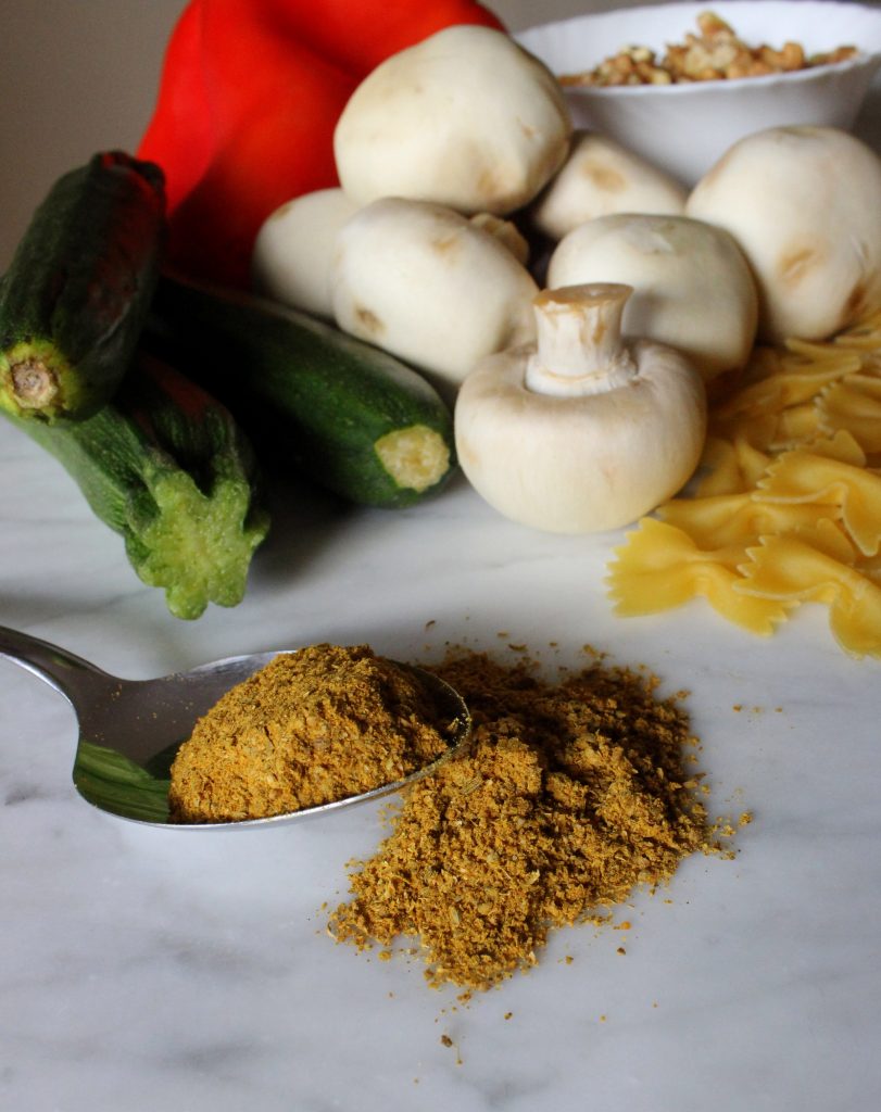 Ingredienti necessari con il polvere di curry davanti